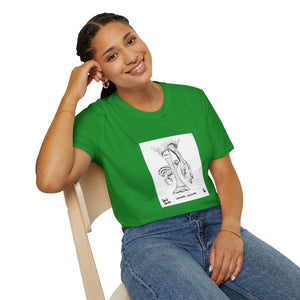 Southern Cassowary with chick - Unisex Softstyle T-Shirt Printify