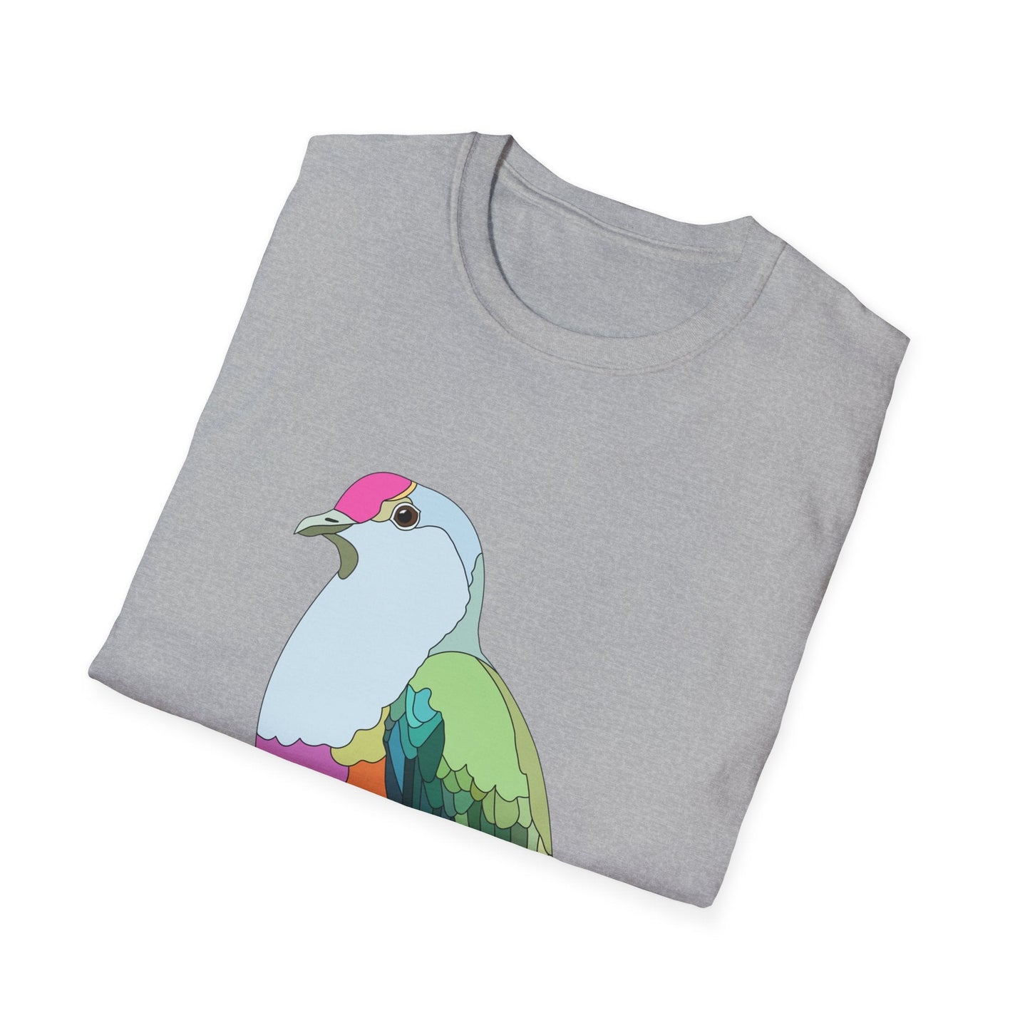 Rose-crowned Fruit Dove - Unisex Softstyle T-Shirt Printify