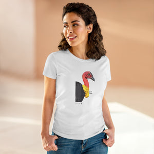 Australian Brush-turkey - Women's Midweight Cotton Tee Printify