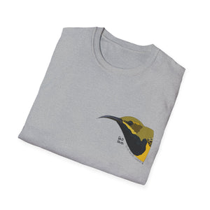 Olive-backed Sunbird - Small design - Unisex Softstyle T-Shirt Printify
