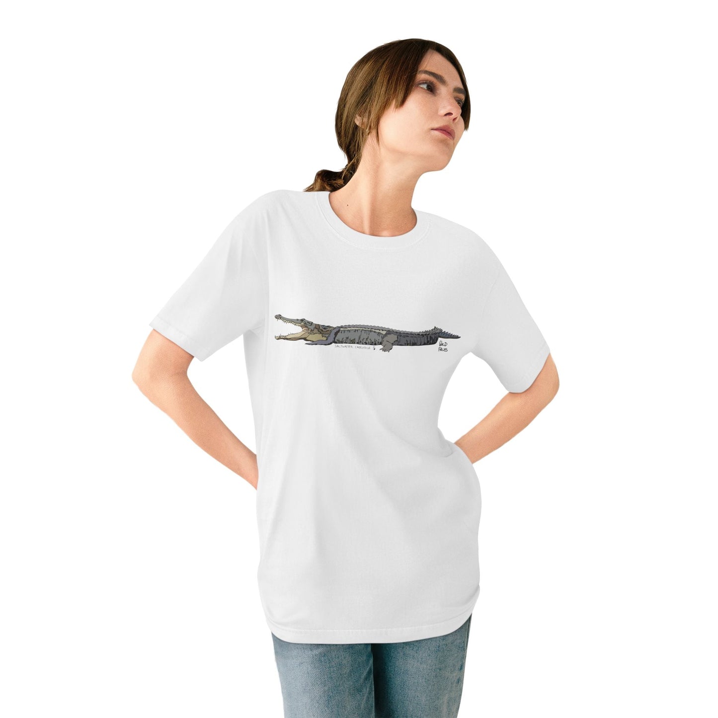 Saltwater Crocodile | Organic Staple T-shirt Printify