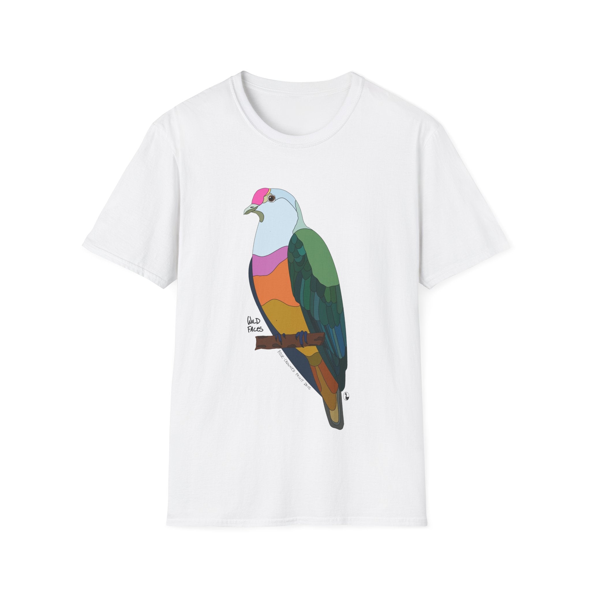 Rose-crowned Fruit Dove - Unisex Softstyle T-Shirt