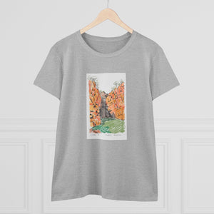 Southern Rockhole, Nitmiluk - Women's Midweight Cotton Tee Printify