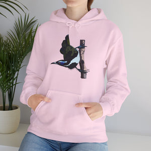 Blue-faced Honeyeater | Unisex Heavy Blend™ Hooded Sweatshirt Printify