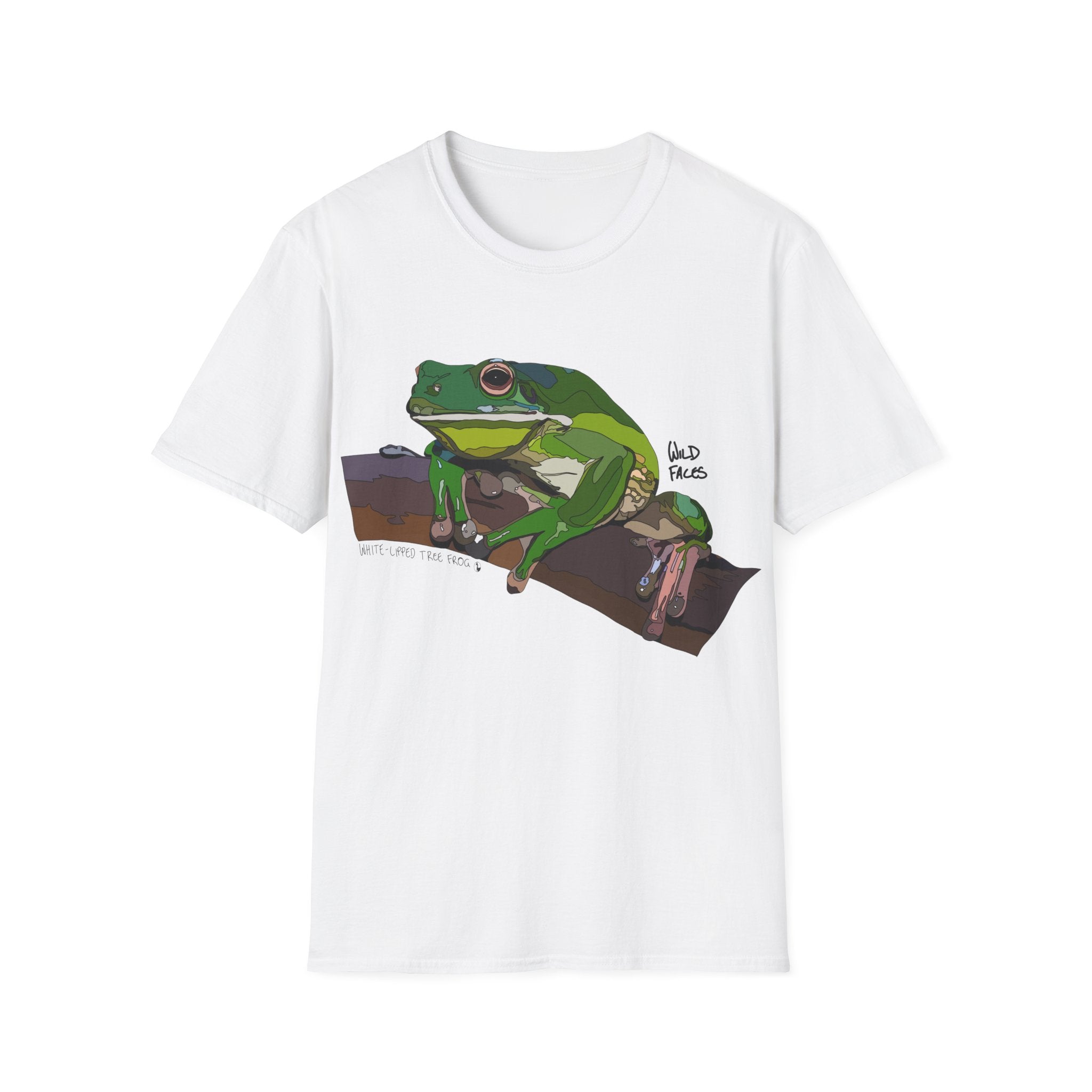 White-lipped Tree Frog - Unisex Softstyle T-Shirt
