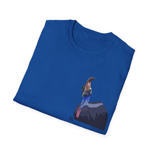 Southern Cassowary - Small design - Unisex Softstyle T-Shirt Printify