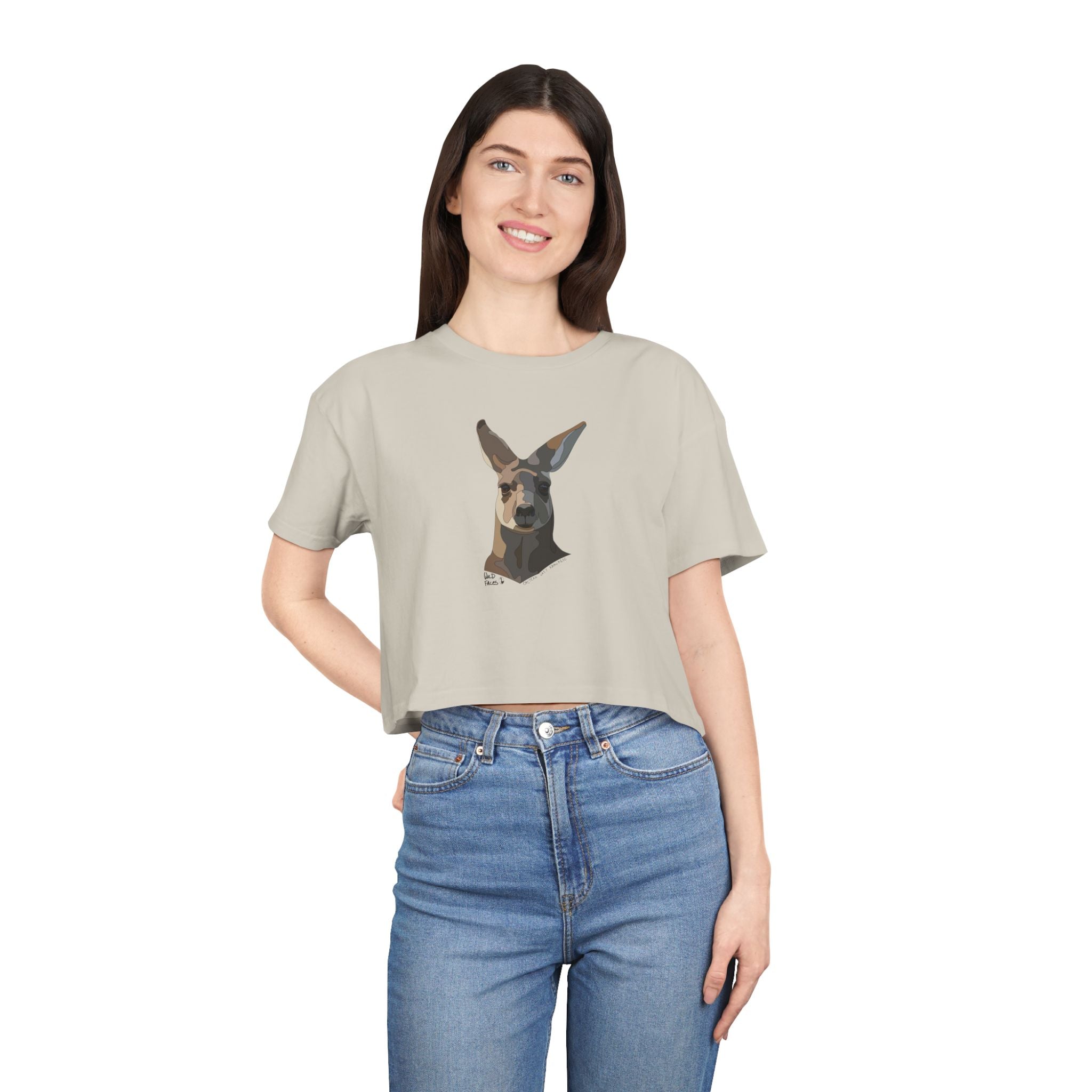 Eastern Grey Kangaroo - Women's Crop Tee