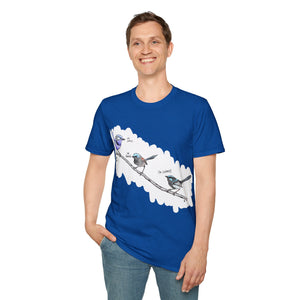 A trio of  Fairy-wrens (spendid, superb and lovely) - Unisex Softstyle T-Shirt Printify