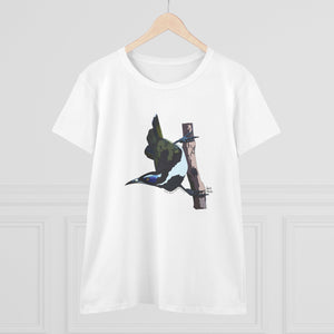Blue-faced Honeyeater - Women's Midweight Cotton Tee Printify