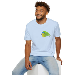 Orange-bellied Parrot - Small design- Unisex Softstyle T-Shirt Printify