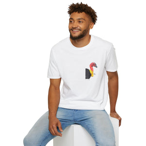 Australian Brush-turkey - Small design - Unisex Softstyle T-Shirt Printify