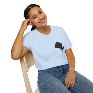 Willy Wagtail - Small design - Unisex Softstyle T-Shirt Printify