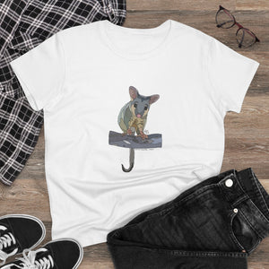 Common Brushtail Possum - Women's Midweight Cotton Tee Printify