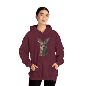 Eastern Grey Kangaroo (white font) | Unisex Heavy Blend™ Hooded Sweatshirt Printify