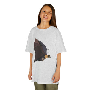 Spectacled Flying Fox (in flight) | Kids Heavy Cotton™ Tee Printify