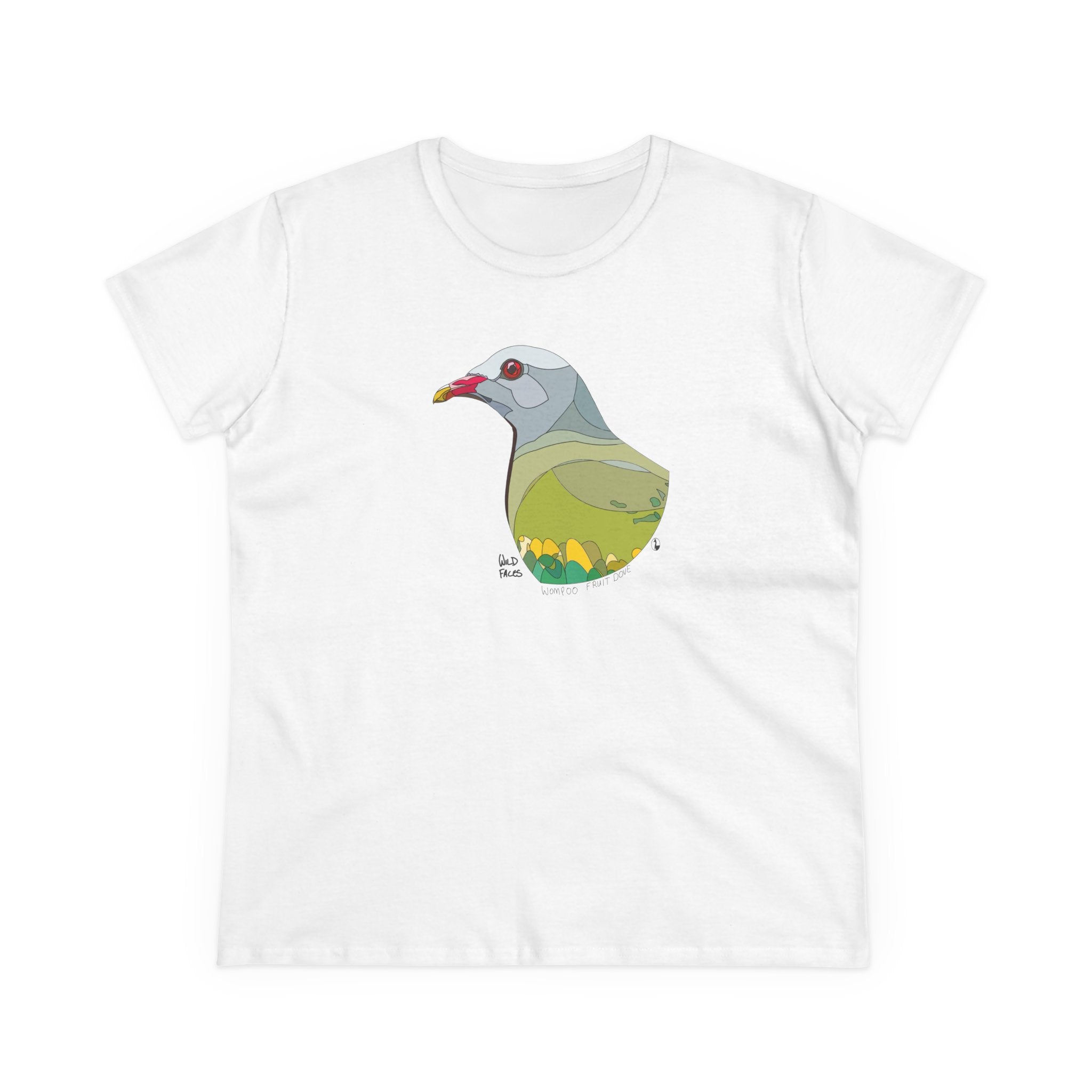 Wompoo Fruit Dove - Women's Midweight Cotton Tee