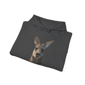 Eastern Grey Kangaroo (white font) | Unisex Heavy Blend™ Hooded Sweatshirt Printify