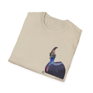 Southern Cassowary - Small design - Unisex Softstyle T-Shirt Printify