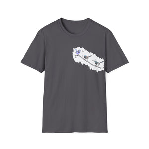 A trio of  Fairy-wrens (spendid, superb and lovely) - Small design - Unisex Softstyle T-Shirt Printify