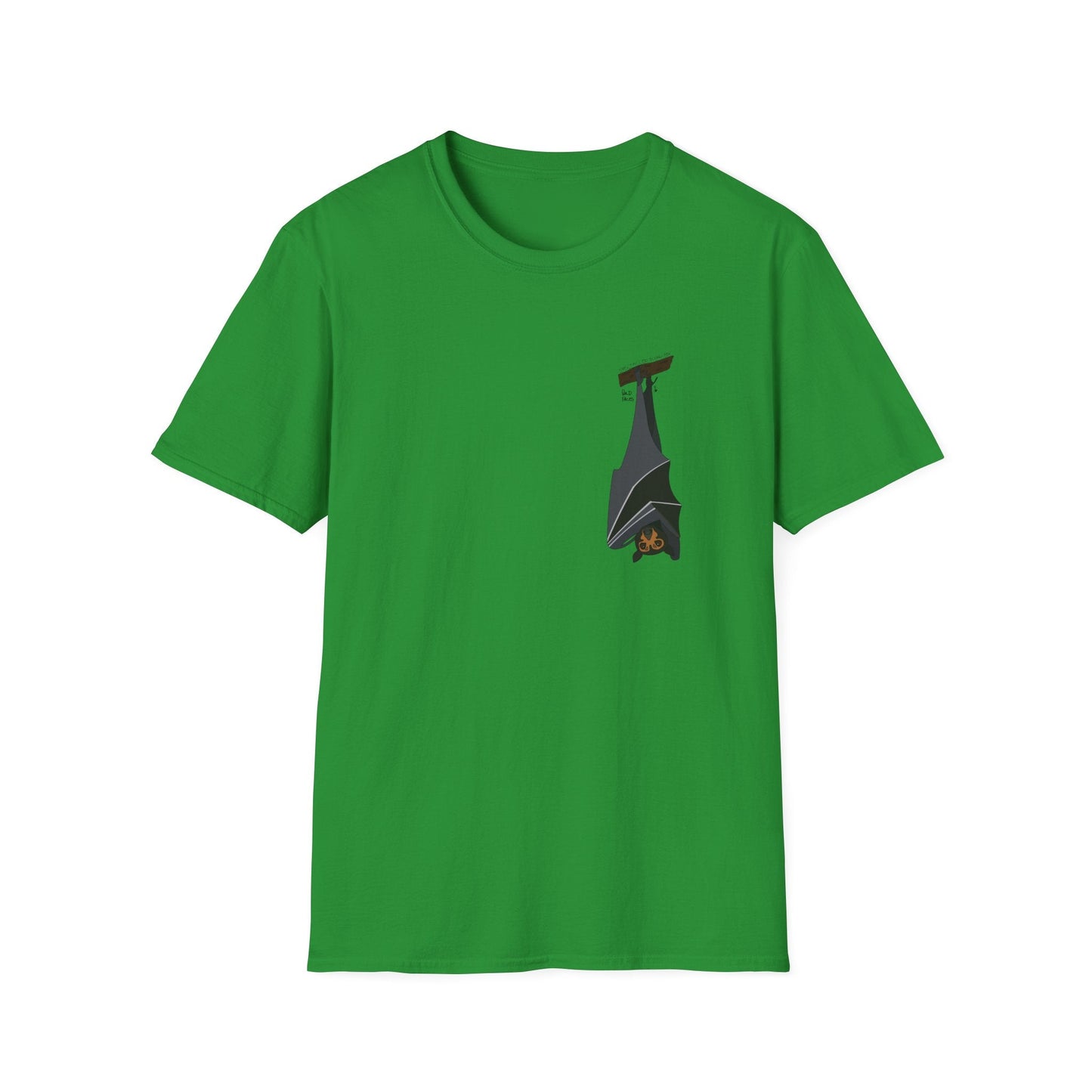 Spectacled Flying Fox - Small design - Unisex Softstyle T-Shirt Printify