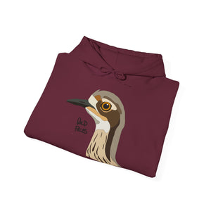 Bush-stone Curlew (head) | Unisex Heavy Blend™ Hooded Sweatshirt Printify