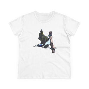 Blue-faced Honeyeater - Women's Midweight Cotton Tee Printify
