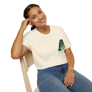Birdwing Butterfly - Small design - Unisex Softstyle T-Shirt Printify