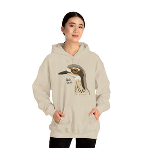 Bush-stone Curlew (head) | Unisex Heavy Blend™ Hooded Sweatshirt Printify