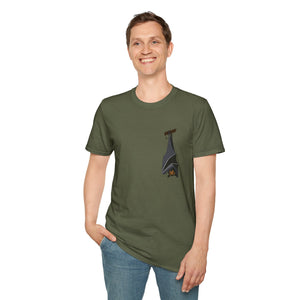 Spectacled Flying Fox - Small design - Unisex Softstyle T-Shirt Printify