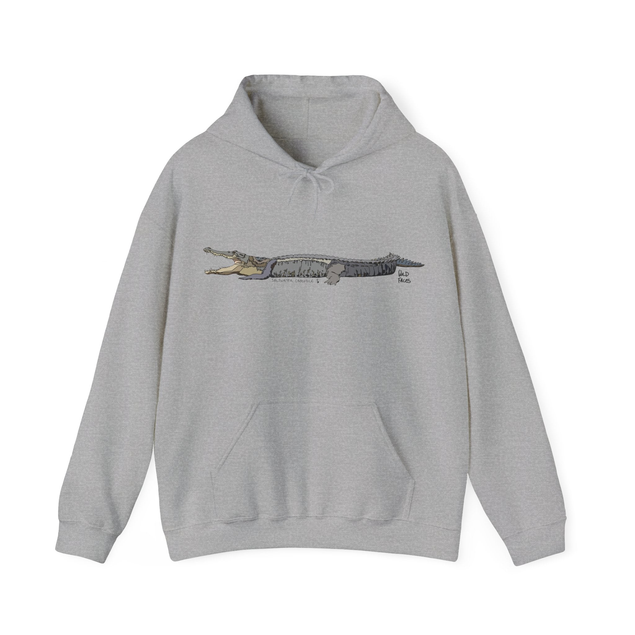 Saltwater Crocodile | Unisex Heavy Blend™ Hooded Sweatshirt Printify
