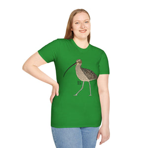 Eastern Curlew- Unisex Softstyle T-Shirt Printify