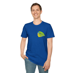 Orange-bellied Parrot - Small design- Unisex Softstyle T-Shirt Printify