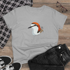 Red-capped Plover - Women's Midweight Cotton Tee Printify