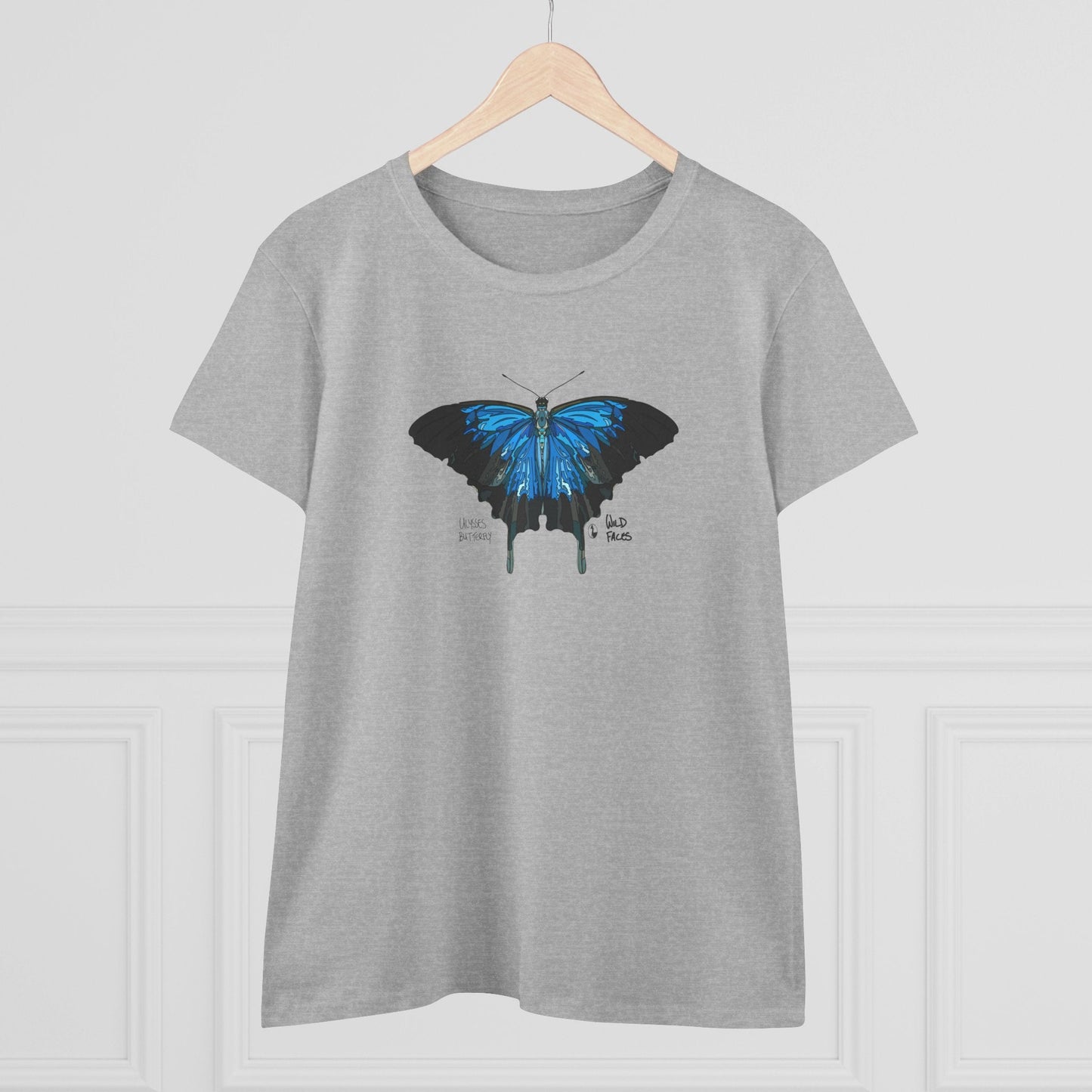 Ulysses Butterfly - Women's Midweight Cotton Tee Printify
