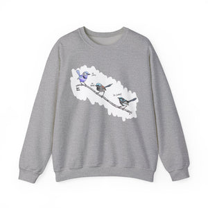 Trio of Fairywrens | Unisex Heavy Blend™ Crewneck Printify