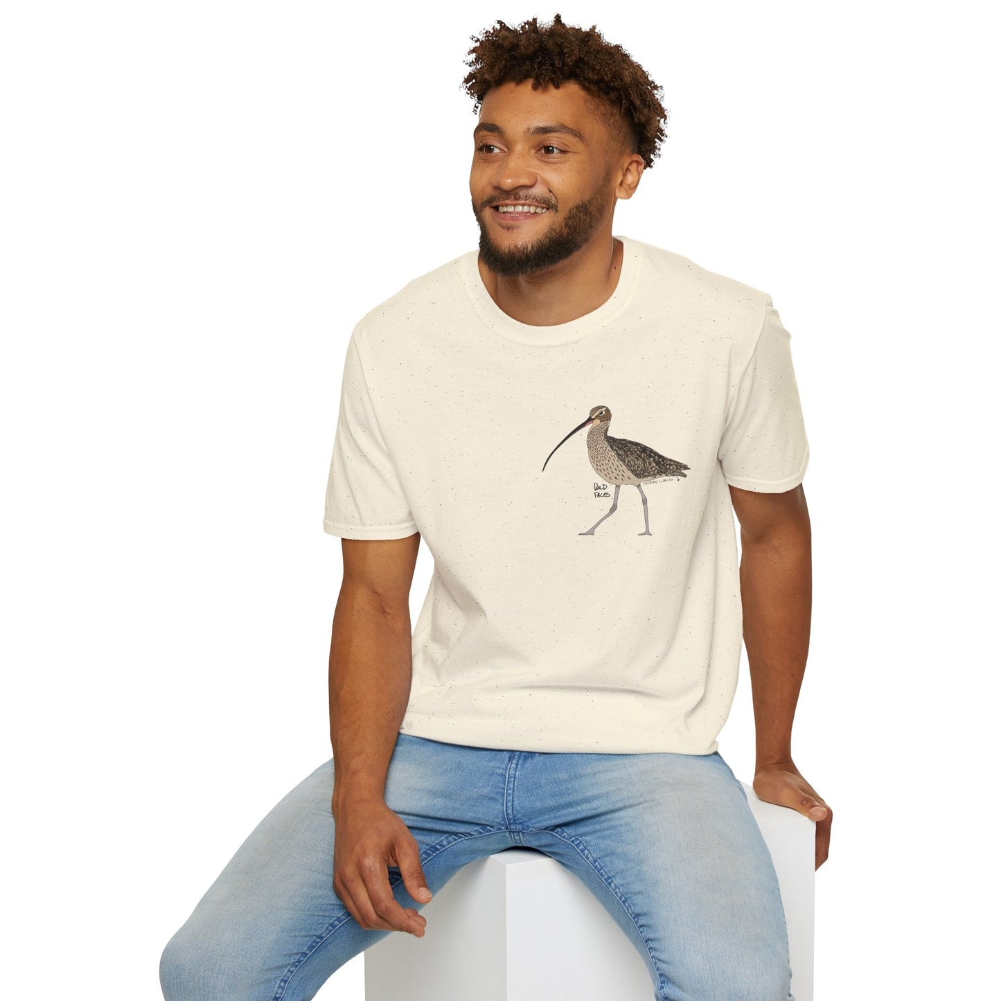 Eastern Curlew- Small design - Unisex Softstyle T-Shirt Printify