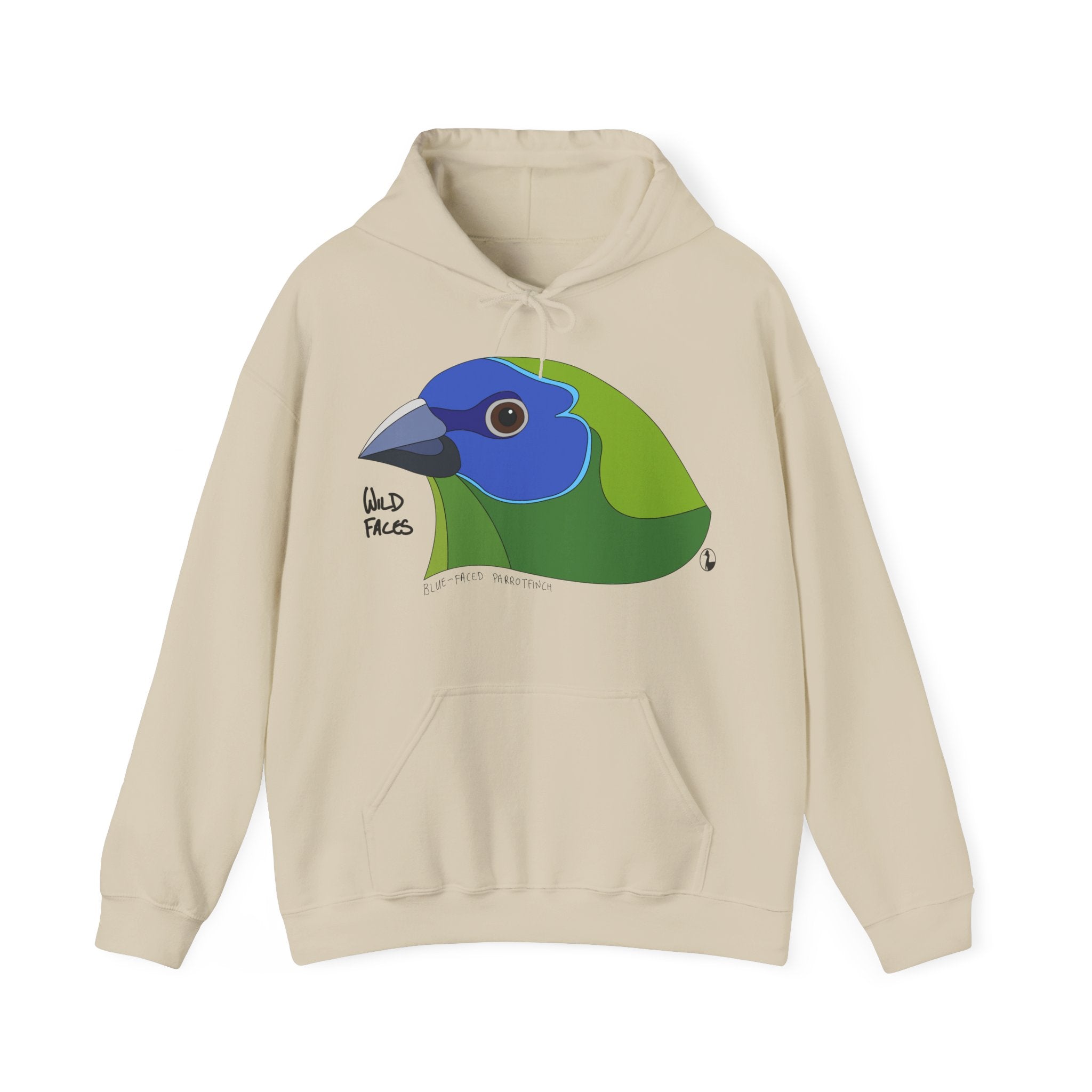 Blue-faced Parrotfinch | Unisex Heavy Blend™ Hooded Sweatshirt Printify