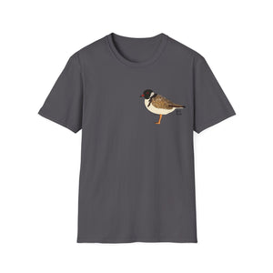 Hooded Plover - Small design - Unisex Softstyle T-Shirt Printify