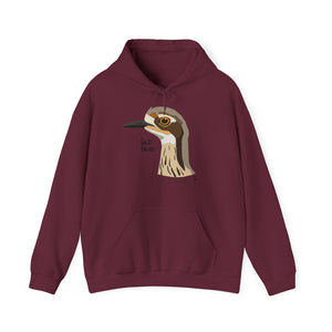 Bush-stone Curlew (head) | Unisex Heavy Blend™ Hooded Sweatshirt Printify
