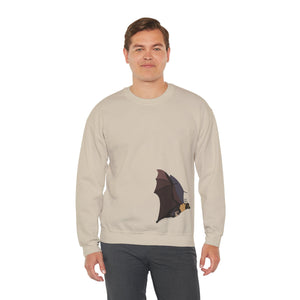 Spectacled Flying Fox (in flight) Sweatshirt | Unisex Heavy Blend™ Crewneck Printify