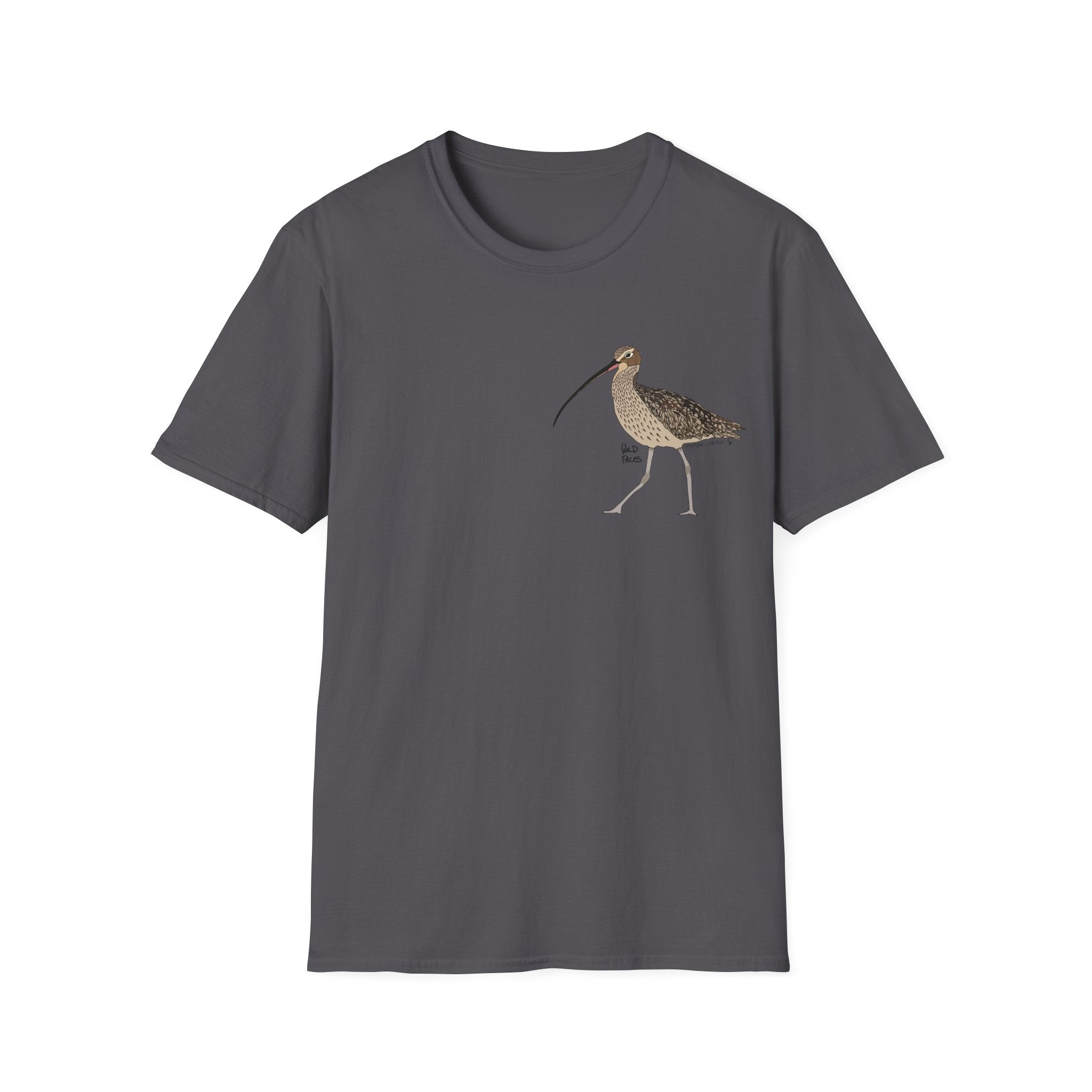 Eastern Curlew- Small design - Unisex Softstyle T-Shirt Printify