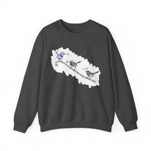Trio of Fairywrens | Unisex Heavy Blend™ Crewneck Printify