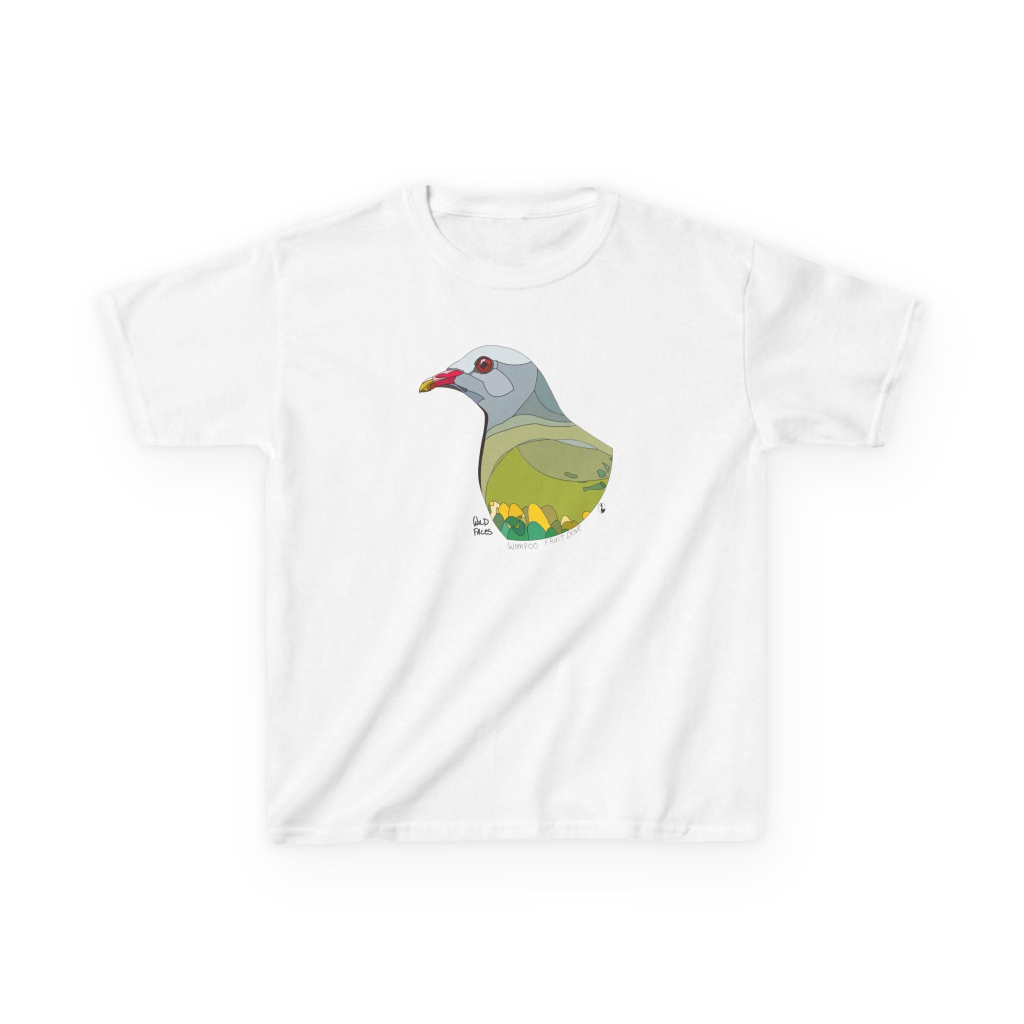 Wompoo Fruit Dove | Kids Heavy Cotton™ Tee