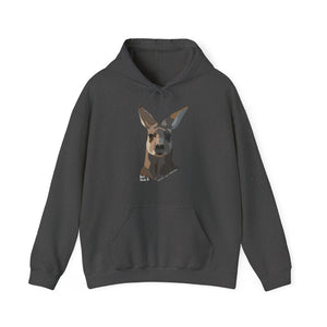 Eastern Grey Kangaroo (white font) | Unisex Heavy Blend™ Hooded Sweatshirt Printify