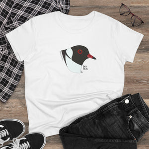 Hooded Plover Head - Women's Midweight Cotton Tee Printify