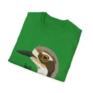 Bush Stone-curlew Head - Unisex Softstyle T-Shirt Printify