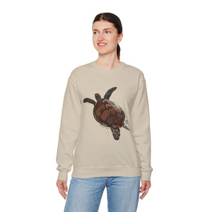 Green Turtle Sweatshirt | Unisex Heavy Blend™ Crewneck Printify