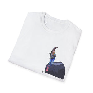 Southern Cassowary - Small design - Unisex Softstyle T-Shirt Printify