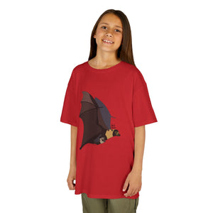 Spectacled Flying Fox (in flight) | Kids Heavy Cotton™ Tee Printify