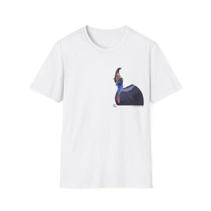 Southern Cassowary - Small design - Unisex Softstyle T-Shirt Printify